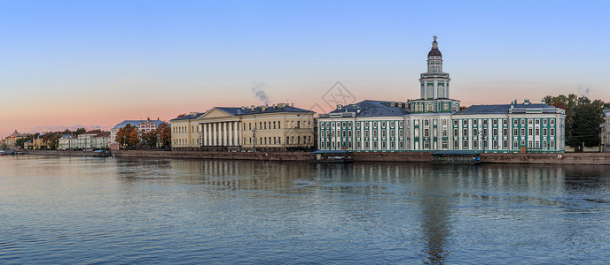 圣彼得堡涅瓦河城市旅游风光背景图片
