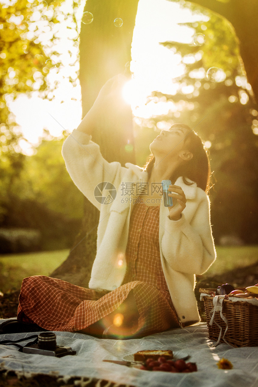 文艺清新美女写真图片