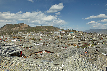 云南丽江大研古镇背景图片