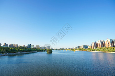 太原建筑汾河风景区背景