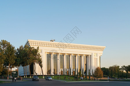 乌兹别克斯坦人民大会堂背景图片
