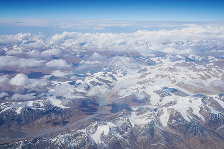 高空拍摄航空拍摄中亚背景