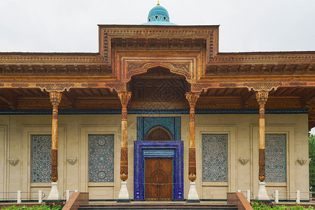 古老民族乌兹别克斯坦塔什干民族博物馆背景
