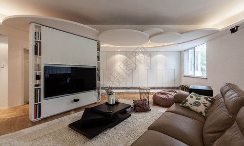 白掌盆栽现代客厅设计图片