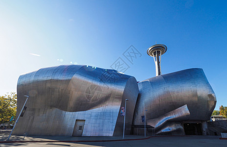 西雅图流行文化博物馆高清图片