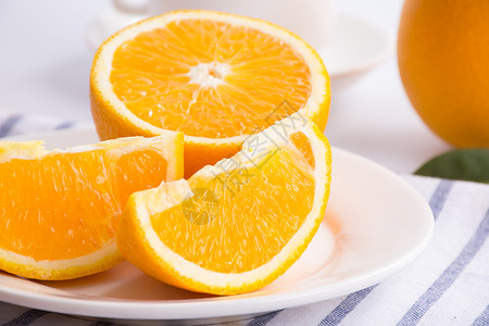 多汁橙子新鲜美味的脐橙背景
