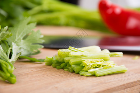新鲜的西芹蔬菜香芹籽高清图片