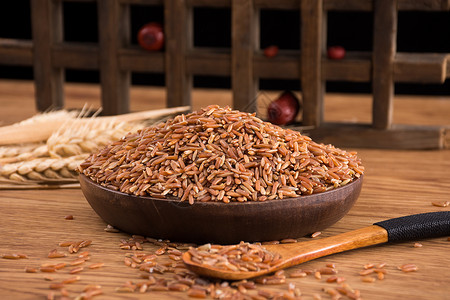 红米苋食品红米背景