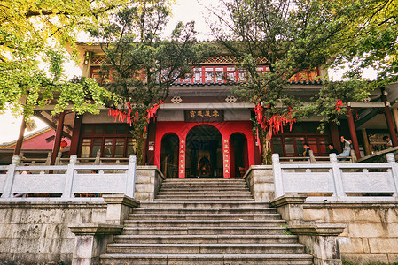 长沙风景名胜云麓宫背景