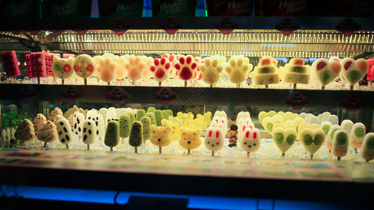 冰淇淋形状福州三坊七巷美食街雪糕背景
