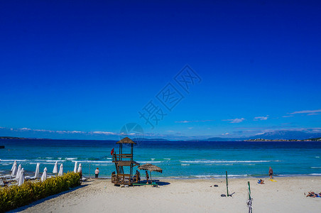 土耳其伊兹密尔阿拉恰特海滩背景图片