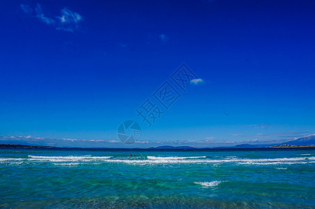 希腊人土耳其伊兹密尔阿拉恰特海滩背景