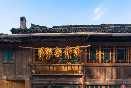 香蕉小屋贵州南花苗寨背景