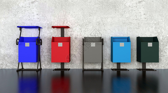 信箱设计素材垃圾桶设计图片