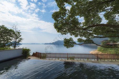 杭州千岛湖山水微酒店背景图片