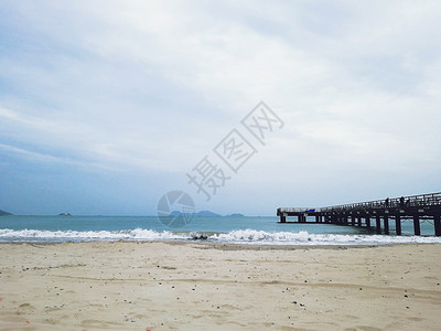 惠州海滩惠州双月湾背景