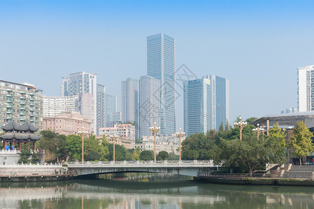 成都春熙路成都城市风光太古里背景