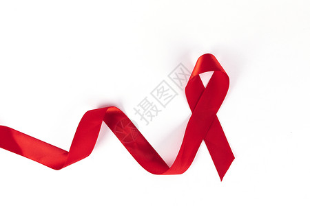 艾滋病日宣传红丝带背景