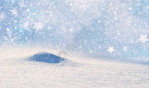 冬季下雪背景图片