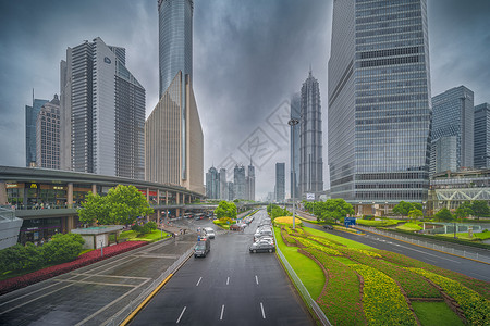 上海世纪大道高清图片