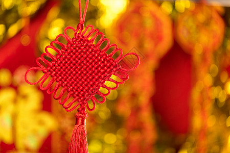 新年中国节挂饰背景图片