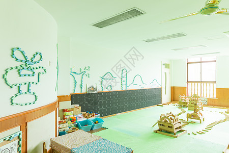 幼儿园积木室环境背景图片