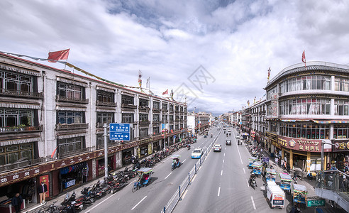 西藏拉萨八廓街图片