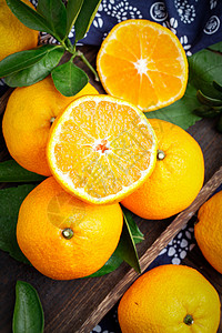 新鲜果冻橙背景图片