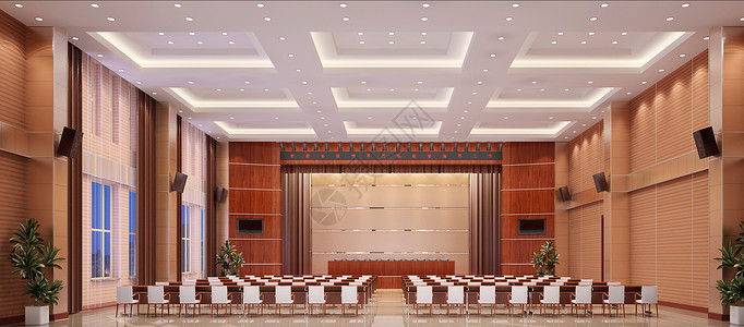 大型会议厅现代大堂设计图片