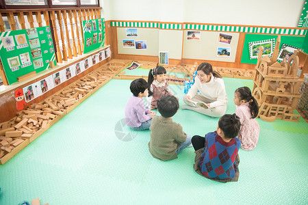 幼儿园幼师教育儿童背景图片