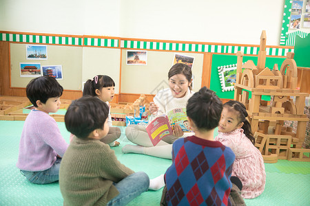 幼儿园幼师教育儿童背景图片