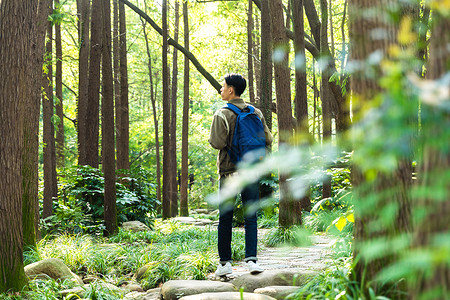 年轻就要勇敢闯荡男性远足背景