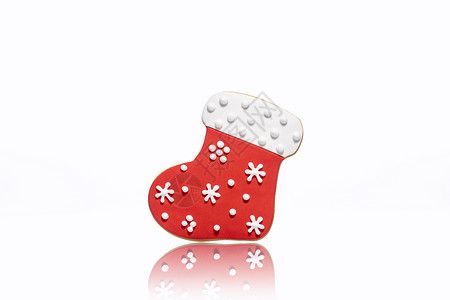 圣诞姜饼手工袜子素材高清图片