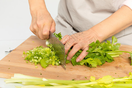 切芹菜剁菜背景
