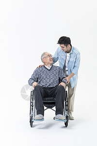 敬老关爱老人轮椅图片