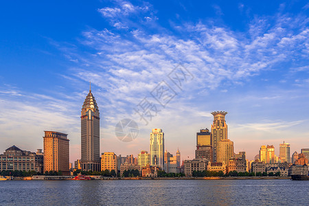 上海的清晨背景图片