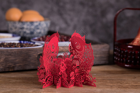 剪纸传统中国节高清图片