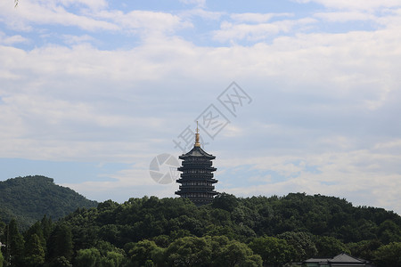 杭州雷峰塔背景图片