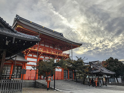 日本京都八坂神社背景图片