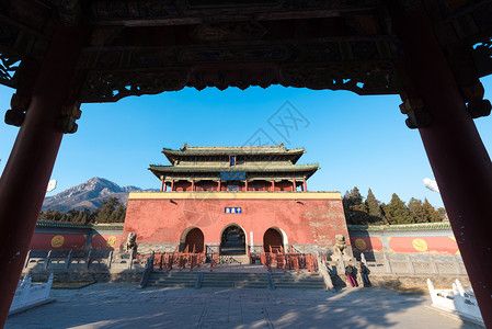 河南登封河南郑州中岳庙背景