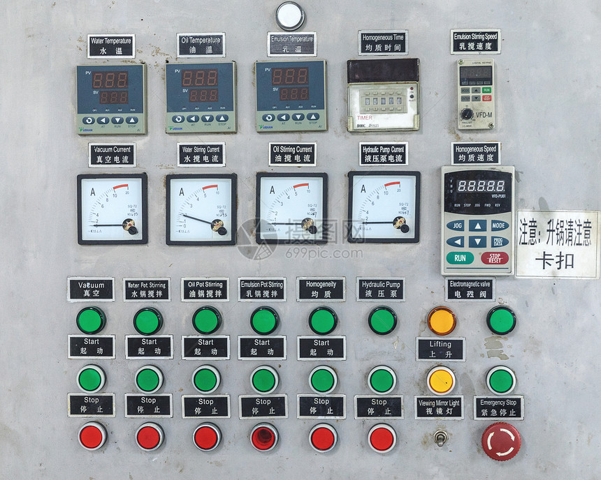 工厂锅炉操作盘图片