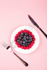 蓝莓树莓背景图片