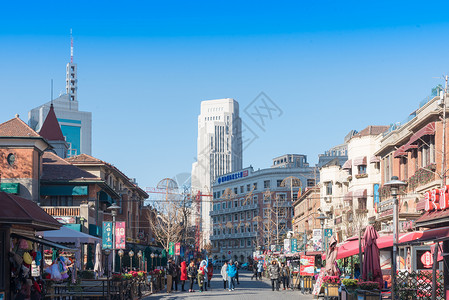 天津意大利风情街背景图片