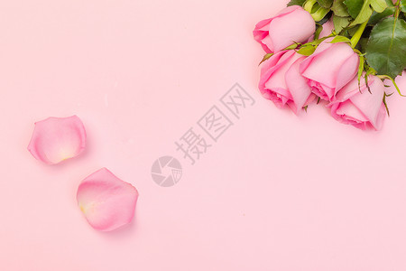 七夕情人节鲜花背景背景图片