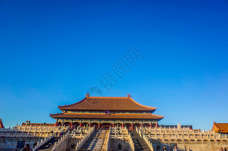 北京故宫太和殿背景图片