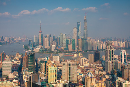 上海地标城市风光背景图片