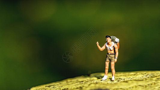 旅游探险的小人背景图片