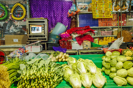 菜市场蔬菜大白菜青菜背景图片