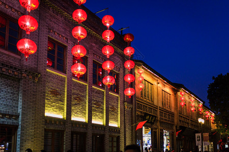 福州三坊七巷红灯笼背景图片