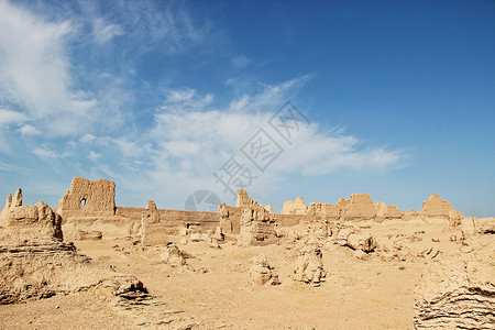新疆吐鲁番交河故城背景图片